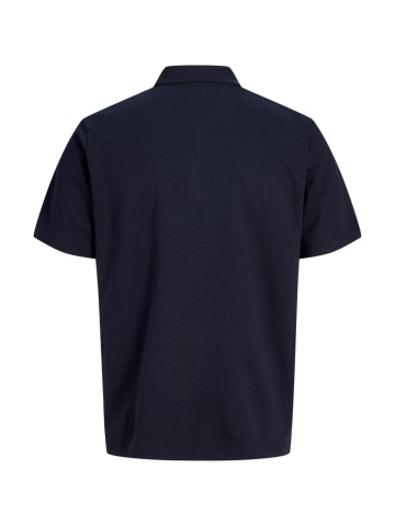 Jack & Jones Tricou polo barbati, cu fermoar, Regular Fit, JPRBLAETHAN, Bleumarin inchis - Img 9