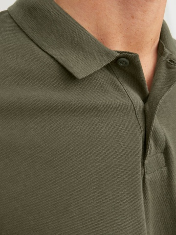 Jack & Jones Tricou polo Basic, Slim Fit, din bumbac, Olive - Img 4