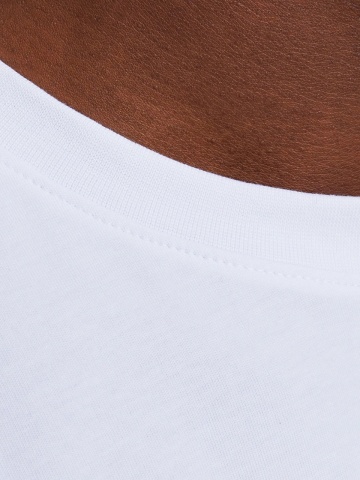 Jack & Jones, Tricou simplu, barbati cu decolteu la baza gatului, Alb - Img 3