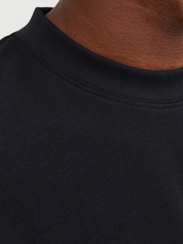 Jack & Jones, Tricou simplu, barbati cu decolteu la baza gatului, Negru - Img 3