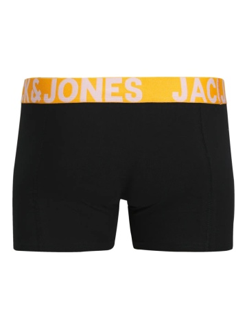 Jack & Jones Underwear barbati, Set 3 perechi de boxeri, banda cu logo, Negru - Img 6