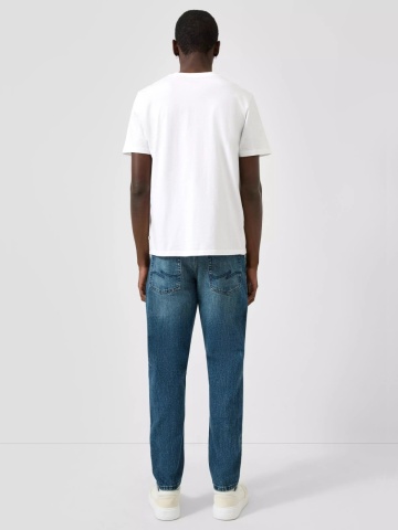 Q/S by s.Oliver Blugi barbati Devon, cu talie medie, Relaxed fit, Tapered Leg, Bleumarin inchis - Img 7