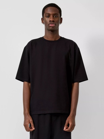 Q/S by s.Oliver Tricou barbati din jerseu, Loose Fit, Negru