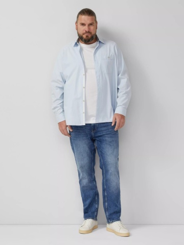 s.Oliver Big Sizes Blugi barbati big size Casby, cu talie medie, Relaxed Fit, Straight Leg, Albastru - Img 7