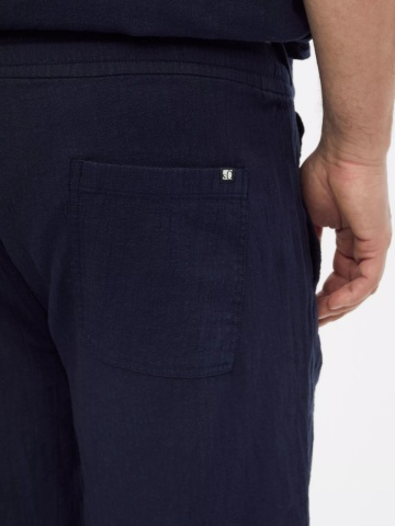 s.Oliver Big Sizes Pantaloni scurti barbati big sizes, Detroit, cu talie medie si croiala Regular Fit, Bleumarin inchis - Img 4