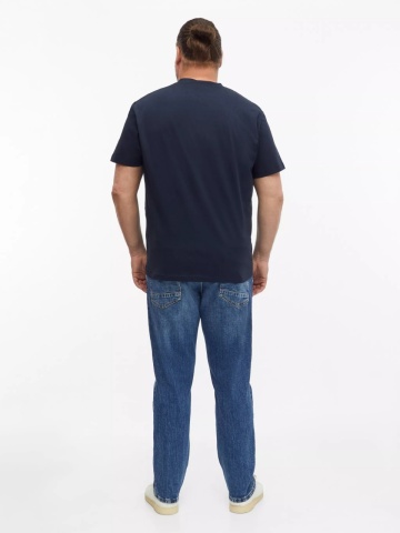 s.Oliver Big Sizes Tricou cu anchior, barbati big sizes, din bumbac, Regular fit, Bleumarin inchis - Img 6