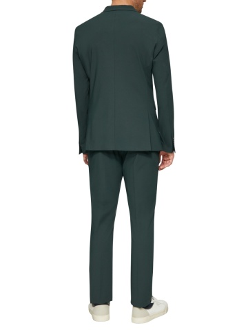 s.Oliver BLACK LABEL Sacou elegant barbati, croiala Slim fit, Verde inchis - Img 5