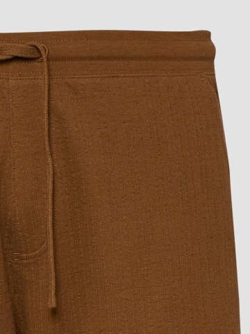 s.Oliver Pantaloni scurti barbati, din jerseu de bumbac, cu talie medie, Relaxed fit, Detroit, Maro - Img 8