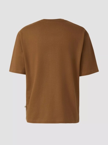 s.Oliver Tricou barbati la baza gatului, din jerseu gros de bumbac, Modern fit, Maro - Img 2