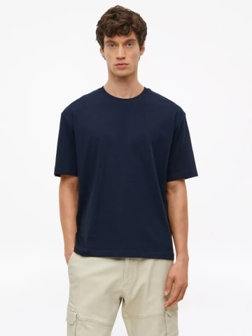 s.Oliver Tricou barbati la baza gatului, din jerseu gros de bumbac, Modern fit, Bleumarin inchis