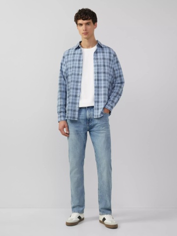 s.Oliver Tricou barbati la baza gatului, Regular fit, cu imprimeu Ford®, Alb - Img 4