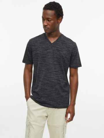 s.Oliver Tricou cu anchior, barbati, din amestec de bumbac, Regular fit, Negru