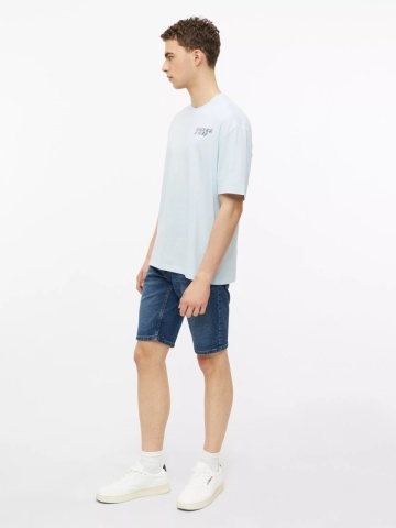 s.Oliver Tricou la baza gatului, barbati, cu imprimeu, Modern Fit, Albastru deschis - Img 5