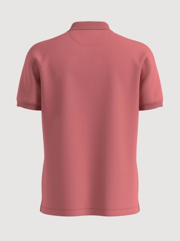 s.Oliver Tricou polo barbati, din piqué de bumbac, Roz prafuit - Img 2