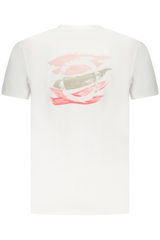 Trussardi Tricou barbati, cu imprimeu grafic pe spate, Regular fit, Alb - Img 2