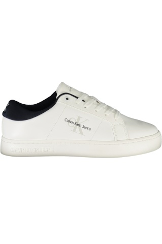 Calvin Klein Jeans Sneakers barbati Classic Cupsole Low Ml Lth, Alb - Img 1