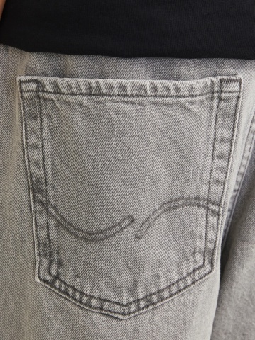 Jack & Jones Blugi baieti, ALEX, cu talie inalta si croiala Baggy Fit, Gri inchis - Img 4