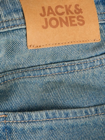 Jack & Jones Blugi baieti, ALEX cu talie inalta si croiala Baggy Fit, Albastru - Img 3
