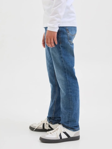 Jack & Jones Blugi baieti, Glenn, cu talie joasa si croiala Slim fit, Albastru inchis - Img 2