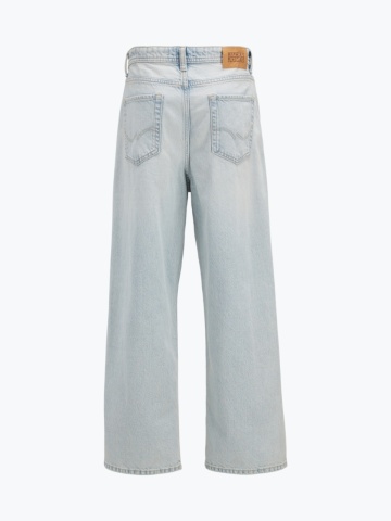 Jack & Jones Blugi baieti, RON, cu talie inalta si croiala Extra Baggy fit, Albastru deschis - Img 9
