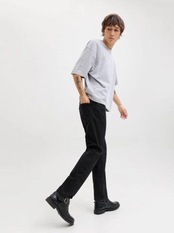 Jack & Jones Blugi barbati CLARK, cu talie medie si croiala Regular fit, Negru - Img 7