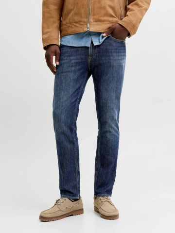 Jack & Jones Blugi barbati CLARK, cu talie medie si croiala Regular fit, Albastru inchis