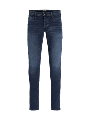 Jack & Jones Blugi barbati Glenn, cu talie joasa si croiala Slim fit, Albastru inchis - Img 8
