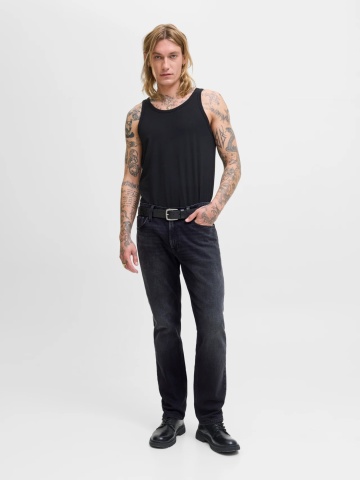 Jack & Jones Blugi JJICLARK JJORIGINAL, barbati cu talie medie si croiala Regular fit, Gri inchis - Img 4