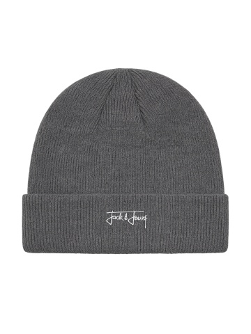 Jack & Jones Caciula barbati, cu logo, JACSEAN, Gri inchis