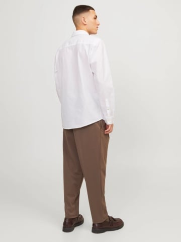 Jack & Jones Camasa barbati, Casual cu croiala Slim Fit, din bumbac, Alb - Img 2