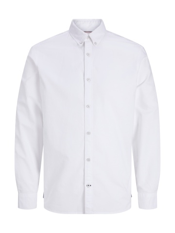 Jack & Jones Camasa barbati, din bumbac, Regular fit, JJOXFORD, Alb - Img 8