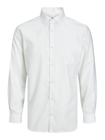 Jack & Jones Camasa barbati non-iron, din bumbac organic, Slim Fit, JPRBLAPARKER, Alb - Img 8