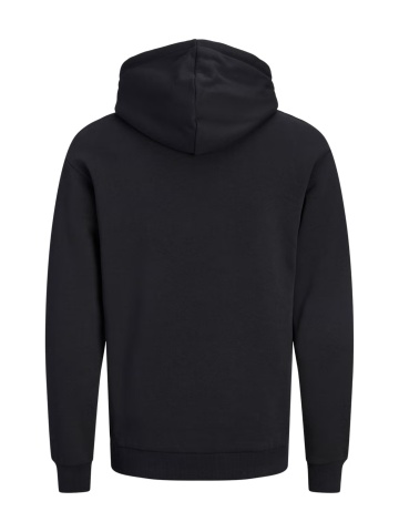 Jack & Jones Hanorac barbati, cu buzunar tip marsupiu, Relaxed Fit, JJEBRADLEY, Negru - Img 9