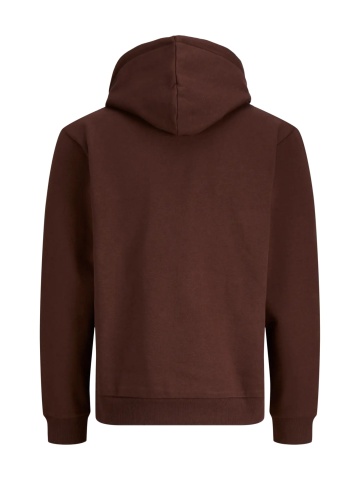 Jack & Jones Hanorac barbati, cu buzunar tip marsupiu, Relaxed Fit, JJEBRADLEY, Visiniu - Img 8