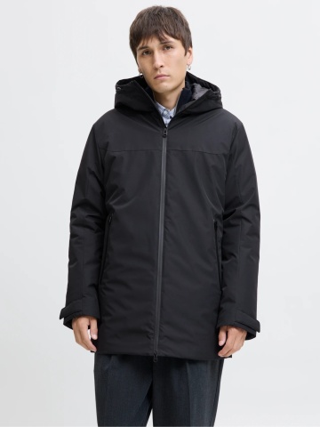 Jack & Jones Jacheta JJBRANDON PARKA, barbati cu design minimalist, Negru