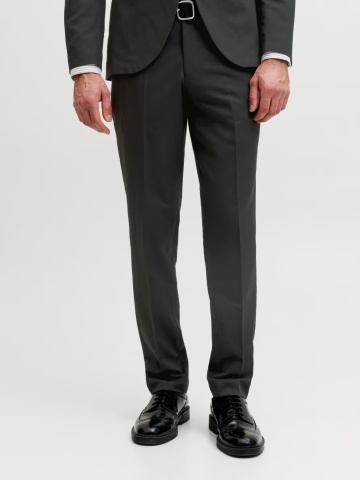 Jack & Jones Pantaloni costum barbati, JPRFRANCO, cu croiala Super Slim fit, Negru