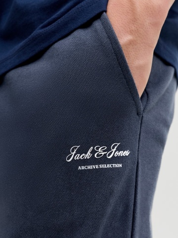Jack & Jones Pantaloni de trening barbati, JPSTGORDON ARCHIVE, Regular fit, Bleumarin inchis - Img 4