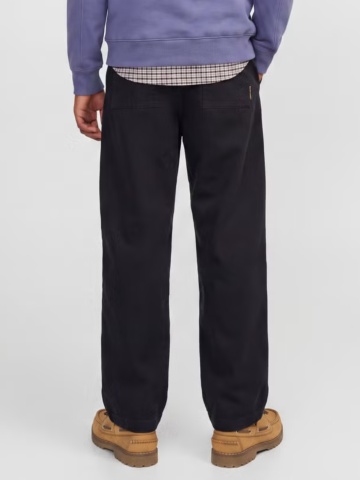 Jack & Jones Pantaloni jogger, din bumbac, baieti, cu talie inalta, JPSTEVAN, Negru - Img 2