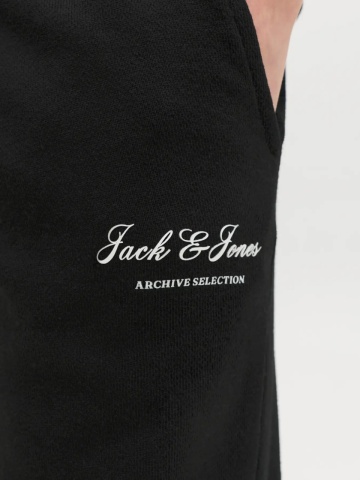 Jack & Jones Pantaloni lungi de trening baieti, cu talie joasa, Regular fit, Negru - Img 4