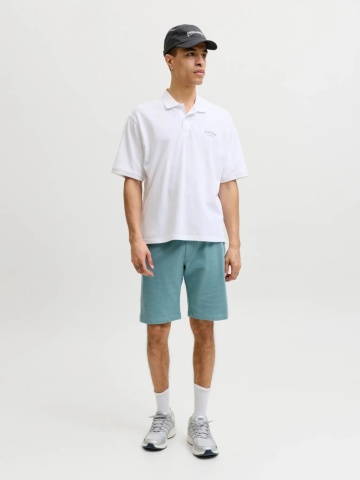 Jack & Jones Pantaloni scurti barbati, GORDON COLLEGE, Turcoaz - Img 7