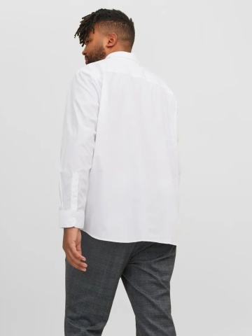 Jack & Jones Plus Camasa barbati big sizes, Joe, Regular fit, Alb - Img 2