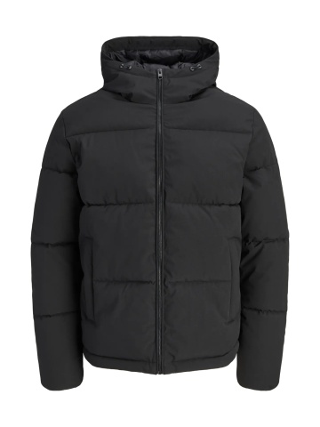 Jack & Jones Plus Geaca barbati big sizes, cu gluga, Regular fit, JJGALAXY, Negru - Img 6