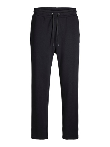 Jack & Jones Plus Pantaloni de trening barbati big sizes, cu talie medie, croiala Relaxed fit, JPSTKANE BRADLEY, Negru