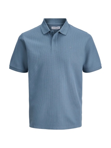 Jack & Jones Plus Tricou polo barbati big sizes, cu logo, Regular fit, Austin, Albastru - Img 8