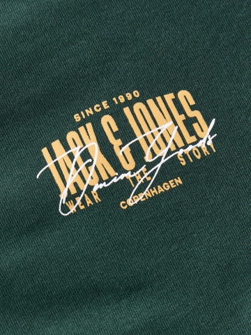 Jack & Jones Plus Tricou polo barbati big sizes, din jerseu de bumbac, Regular Fit, Verde inchis - Img 3