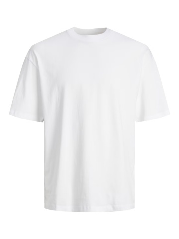 Jack & Jones Plus Tricou simplu barbati big sizes, Bradley, decolteu la baza gatului, Alb - Img 8