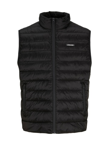 Jack & Jones Plus Vesta barbati big sizes, fara gluga, JJELVIS, Negru