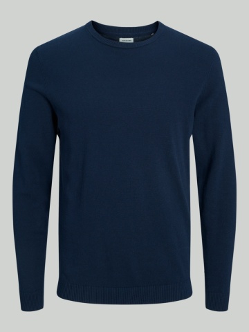Jack & Jones Pulover barbati cu decolteu la baza gatului, Bleumarin inchis - Img 8