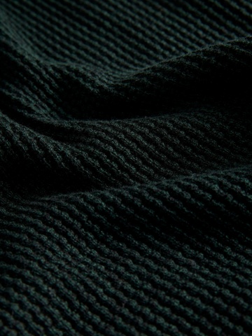 Jack & Jones Pulover barbati cu fermoar la baza gatului, din bumbac organic, JPRBLUSTANLEY, Verde inchis - Img 4
