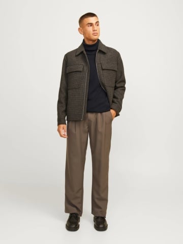 Jack & Jones Pulover barbati, simplu cu guler inalt, Negru - Img 6